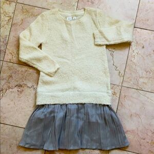 Gap sweater dress great pleated bottom